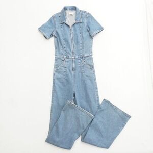 We The Free Light Blue Denim Jumpsuit